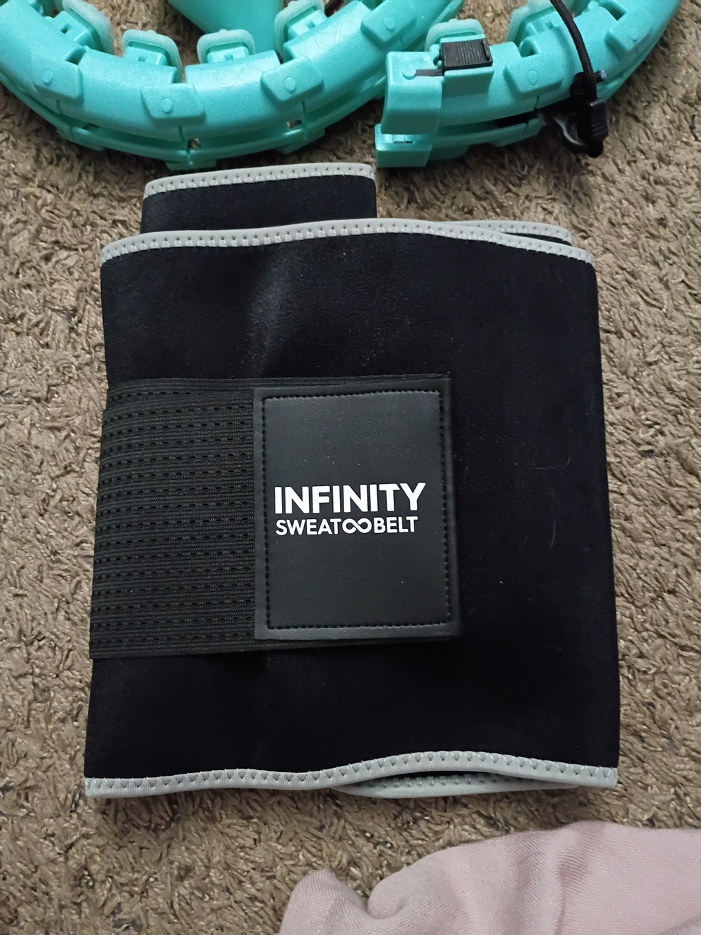 INFINITY HOOP Teal Fitness Ring With Sweat Band (S-XXL) - Picture 5 of 8